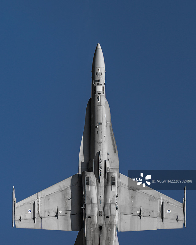 F-18大黄蜂底部特写图片素材