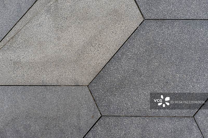 灰色六角石砖形成几何表面图案图片素材