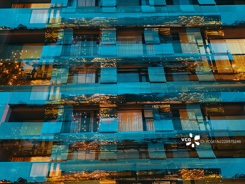 建筑的全景照片图片素材