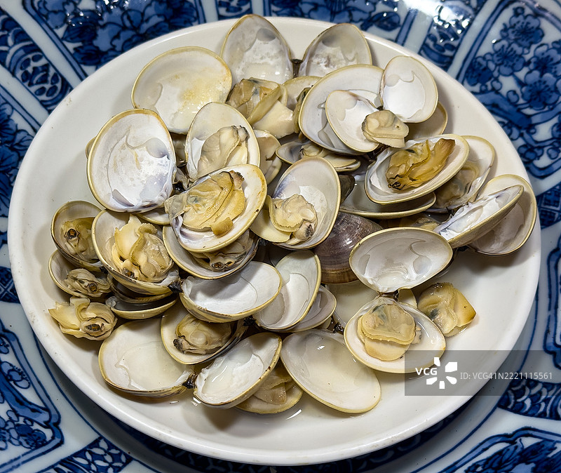 煮蛤蜊图片素材
