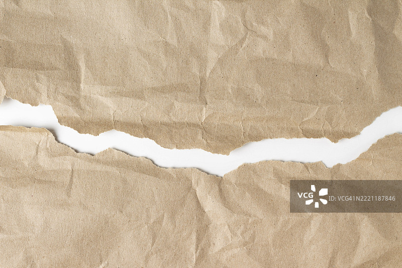 撕裂的手工纸，纹理背景，留白空间图片素材