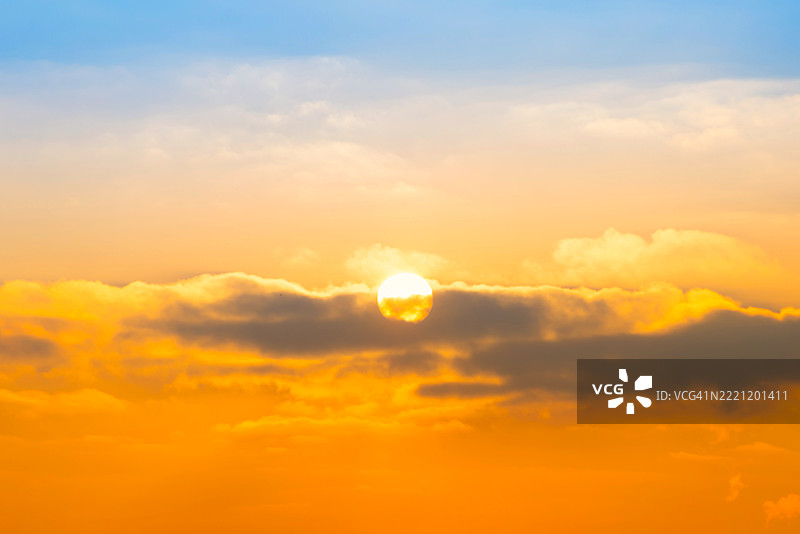 日落时分的天空美景图片素材