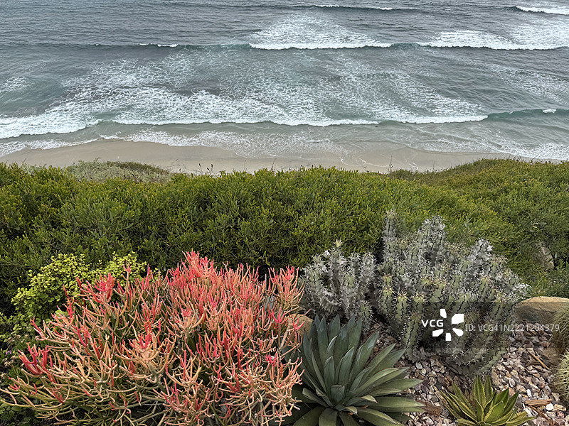 加利福尼亚州恩西尼塔斯的海景图片素材