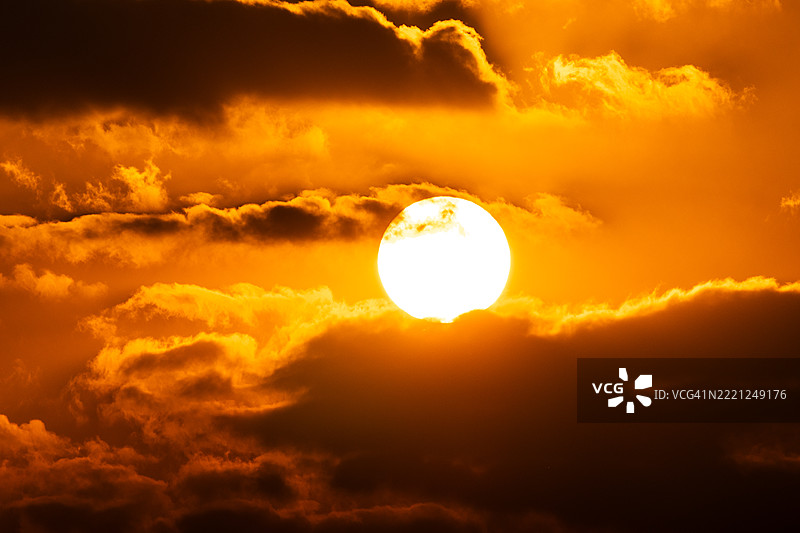 美丽的日落天空图片素材