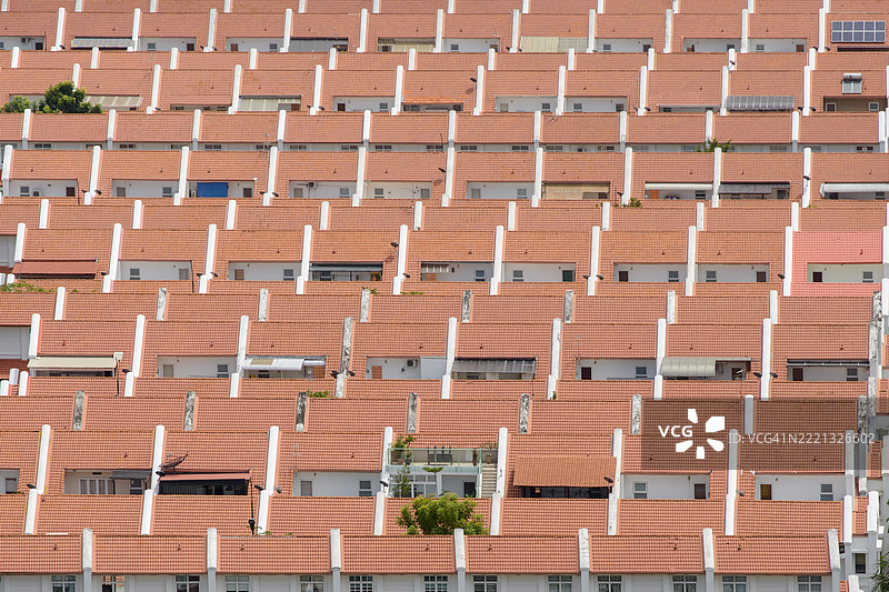 排屋的屋顶露台图片素材