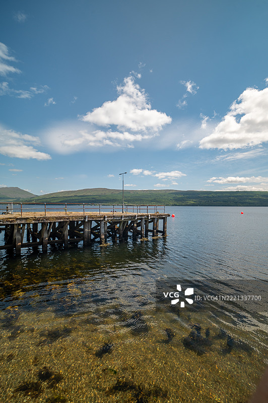 洛赫-因弗阿雷-阿盖尔和布特的码头。图片素材