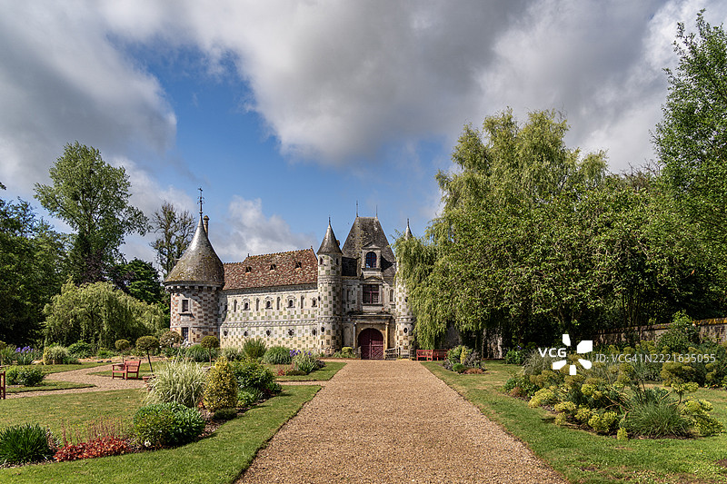 通往城堡的小径图片素材