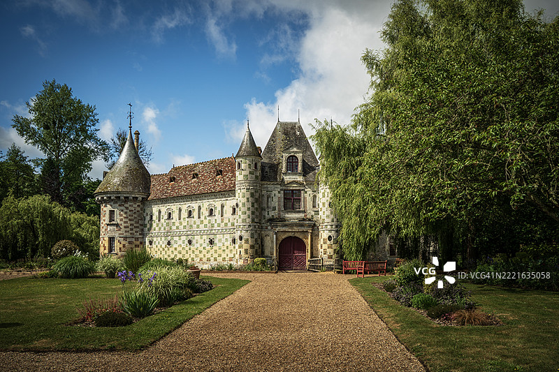 通往城堡的小径图片素材