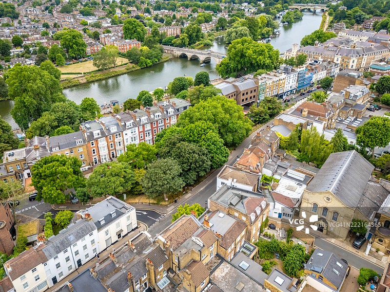 绿意盎然的里士满，伦敦的一个区图片素材