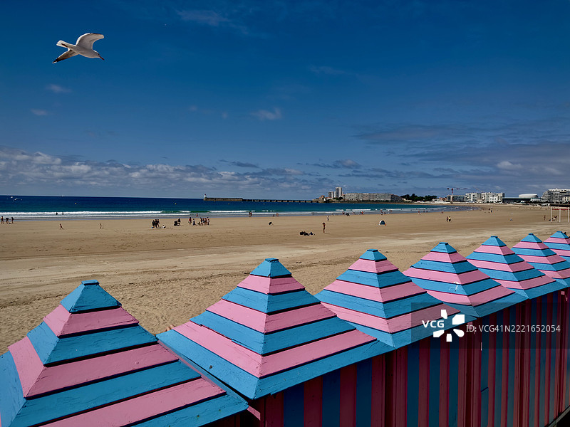 勒萨布尔多隆市图片素材