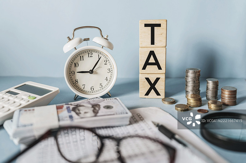税收概念图片素材