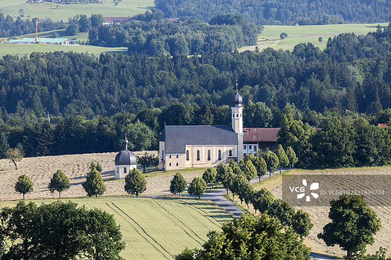 德国巴伐利亚的威尔帕廷朝圣教堂图片素材