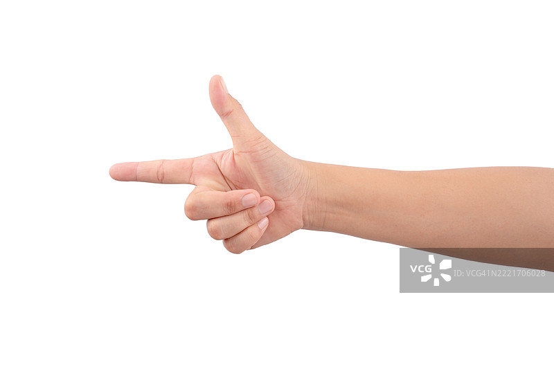一只手指向右边图片素材
