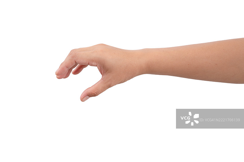 一只手的手指张开，伸向某物。图片素材