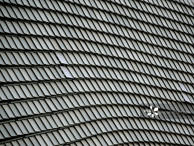 新罗伊格竞技场馆的陶瓷外部屋顶图片素材