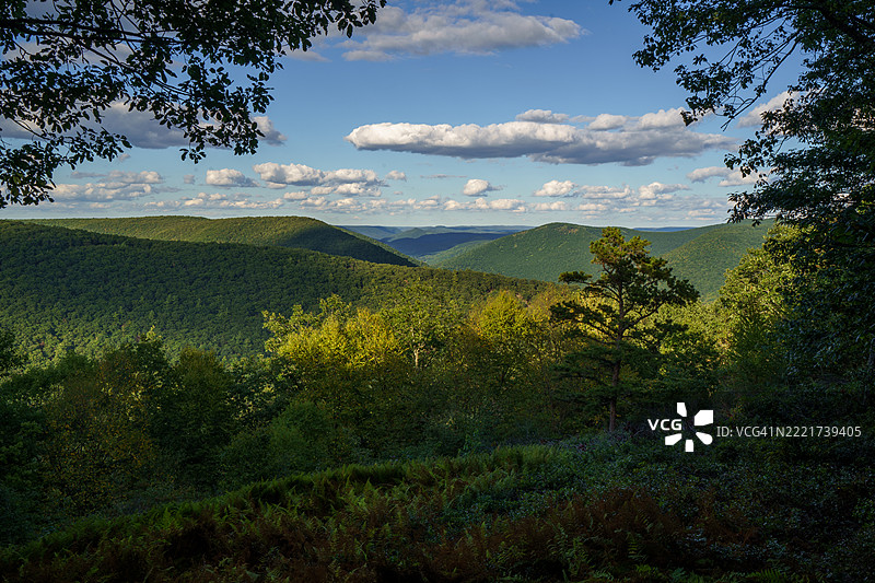 华盛顿，宾夕法尼亚州，美国的天空下风景如画的景观图片素材