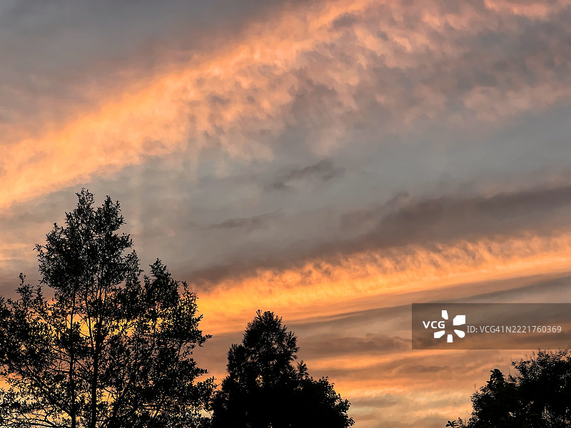 日落云彩图片素材