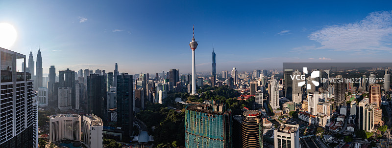 吉隆坡天际线全景图图片素材