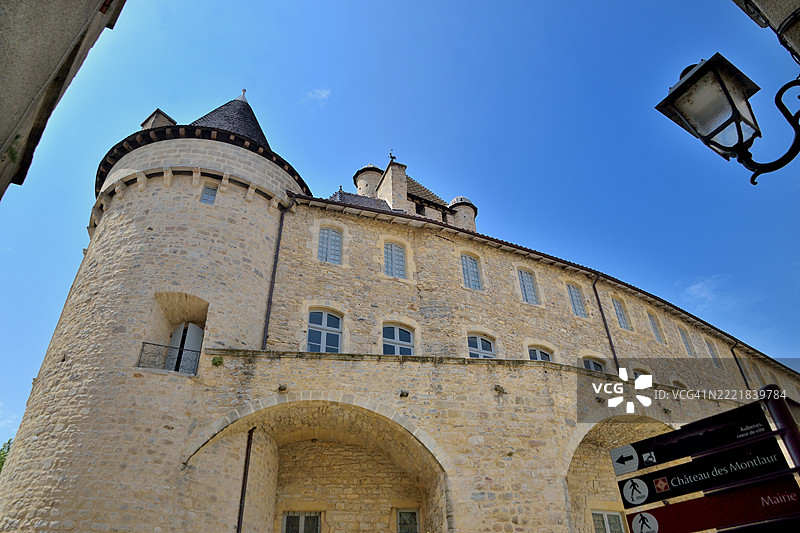 奥布纳斯，奥布纳斯城堡，或蒙特劳尔城堡图片素材