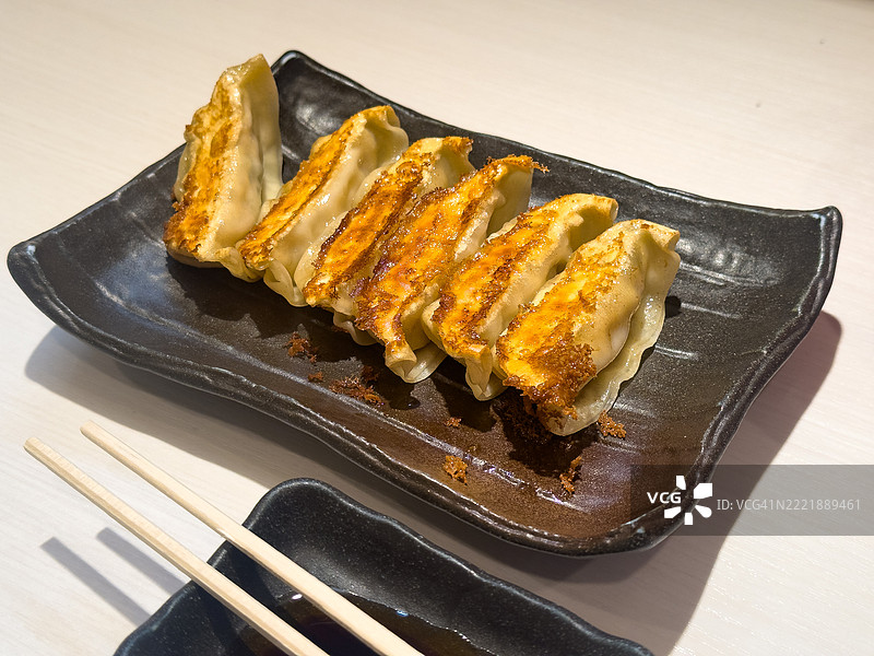 日式煎饺子图片素材