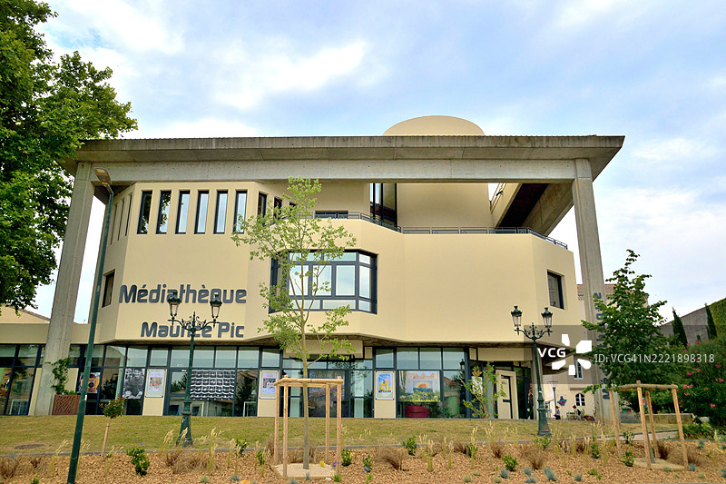 蒙特利马尔，莫里斯·皮克媒体图书馆。图片素材