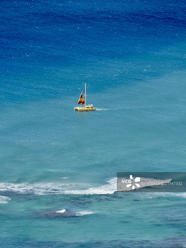 海景，檀香山，夏威夷，美国，USA图片素材