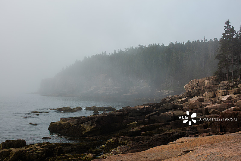 海狸悬崖，阿卡迪亚国家公园，缅因州图片素材