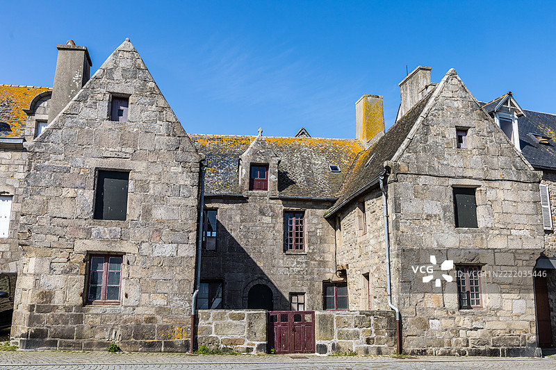 罗斯科夫镇的石头房屋图片素材