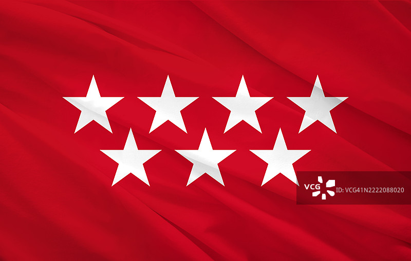 马德里自治区旗帜图片素材