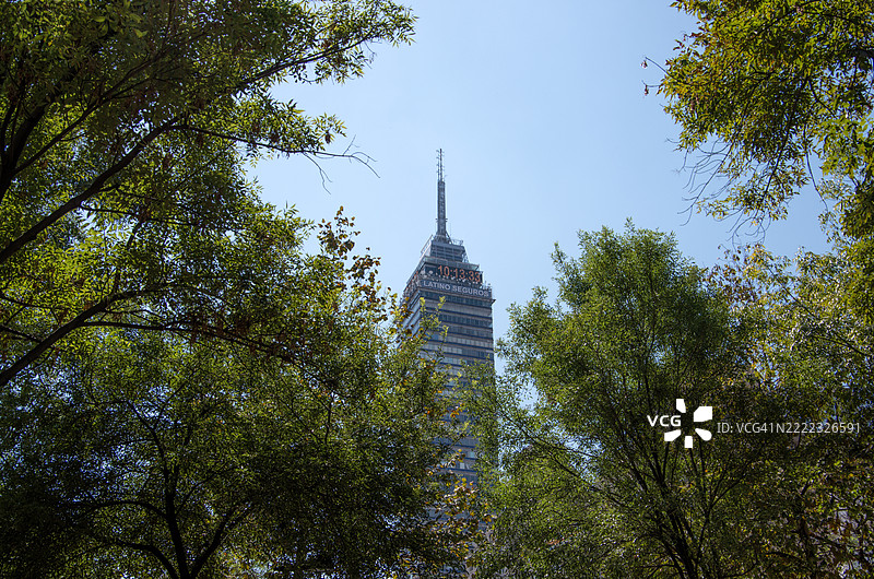 拉丁美洲塔，墨西哥城，墨西哥图片素材