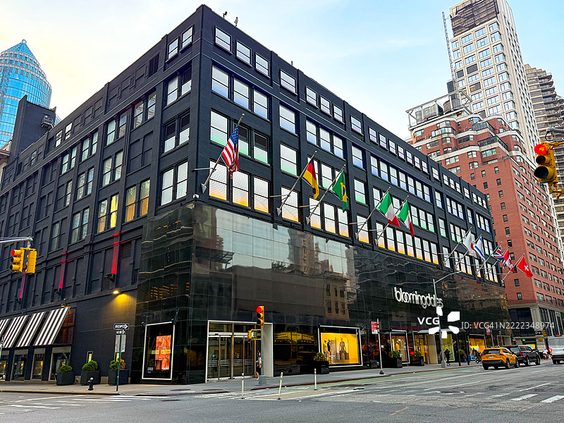 纽约第三大道的Bloomingdales百货商店外观图片素材