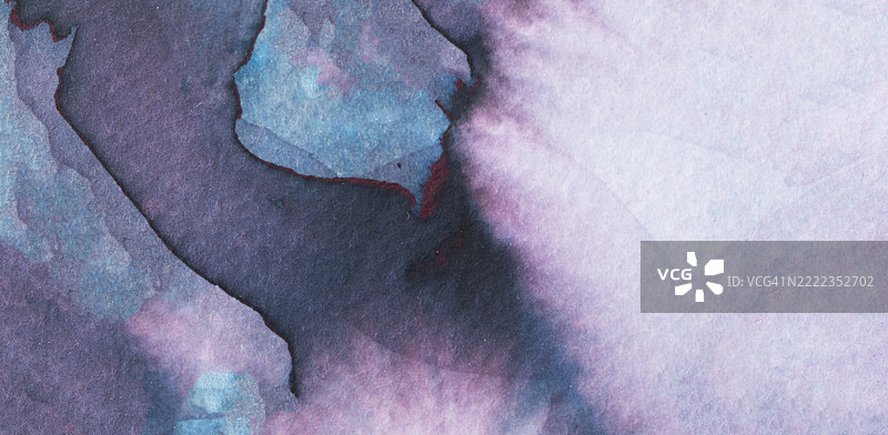 梦幻般的抽象水彩作品，柔和色调交融在一起图片素材