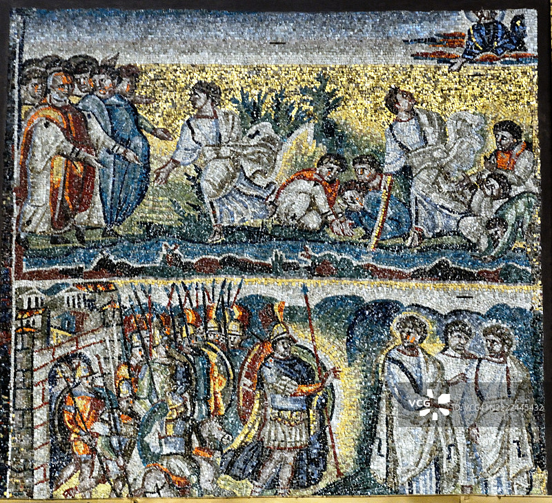 圣玛利亚大教堂 - 苦水变甜 - 摩西任命约书亚领导以色列军队对抗亚玛力人。图片素材