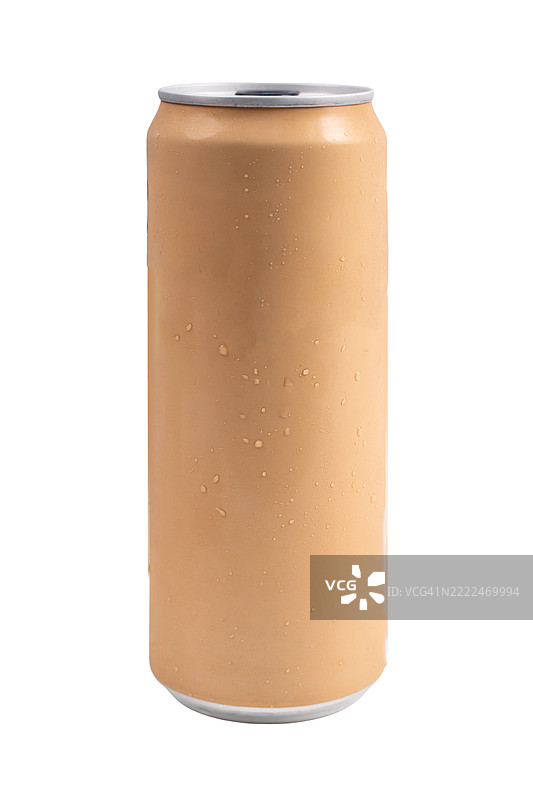 一罐饮料放在白色背景上图片素材