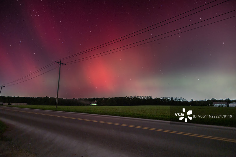 2024年10月10日 佳能 R6 M2 机械城 汤普森角 极光-顶尖降噪，机械城，马里兰州，美国图片素材