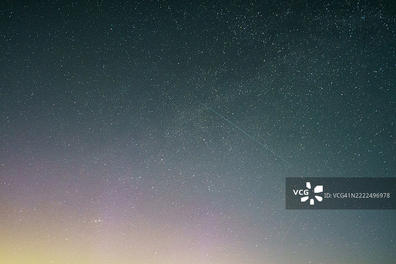 华盛顿州的星空全景图片素材