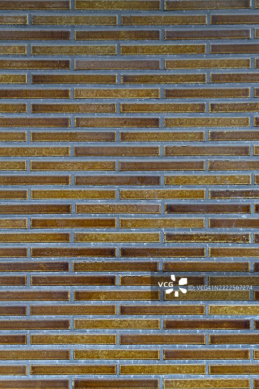 乡村风格的棕色矩形瓷砖墙图片素材