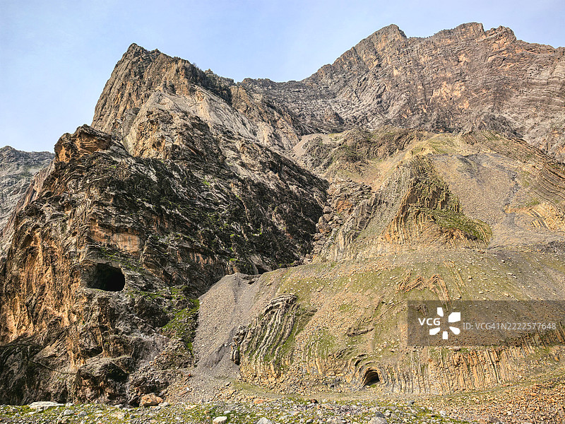 伊朗胡齐斯坦省基兰的奇特地质现象山景照片图片素材
