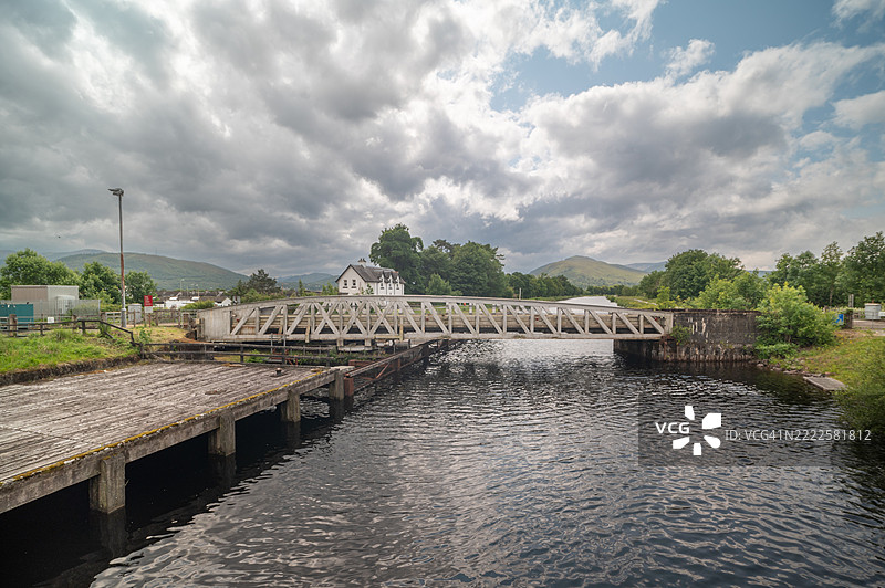 从海王星阶梯望向本尼维斯山。福特威廉图片素材