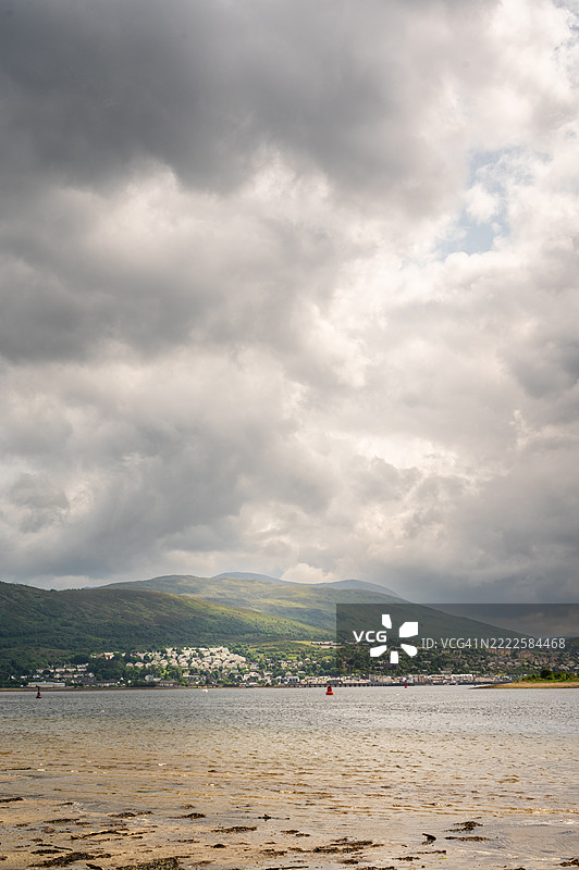 穿越洛赫湖到威廉堡-苏格兰。图片素材
