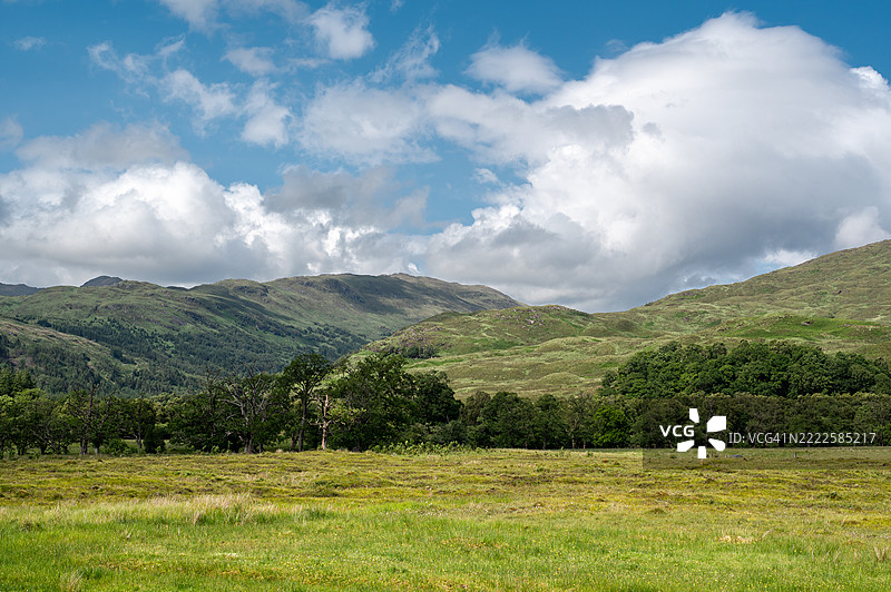 西方洛哈伯风景 - 苏格兰高地。图片素材