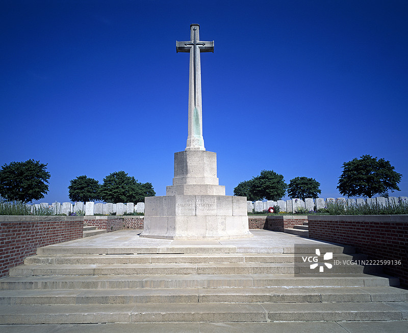 第一次世界大战奥维耶军事公墓图片素材
