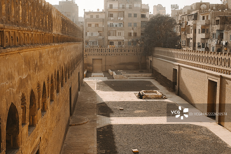 伊本·图伦清真寺，开罗，埃及最古老的存留清真寺图片素材