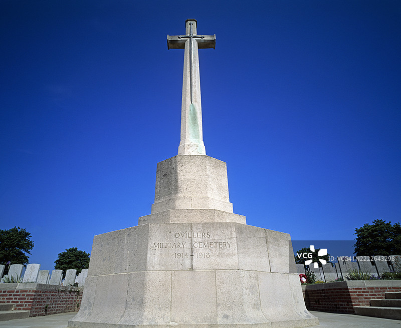 第一次世界大战奥维耶军事公墓图片素材