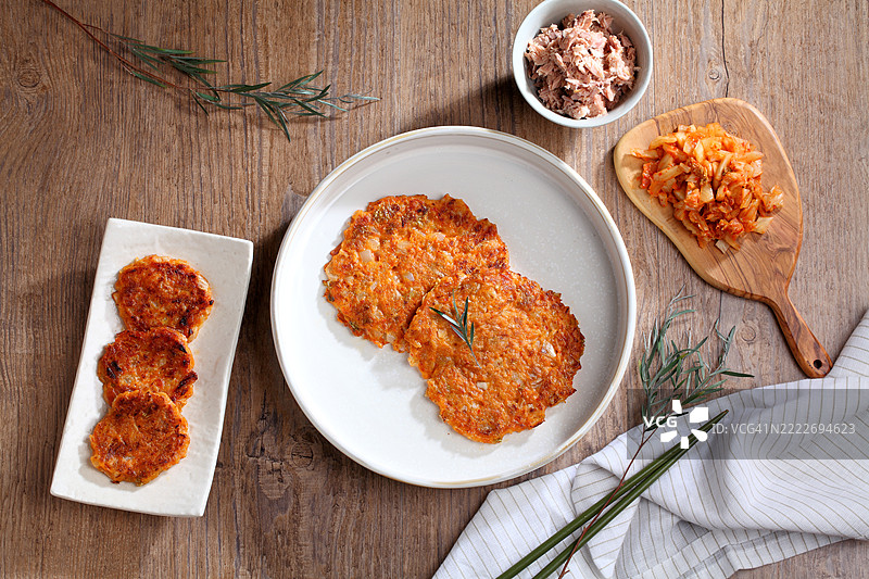 泡菜煎饼图片素材