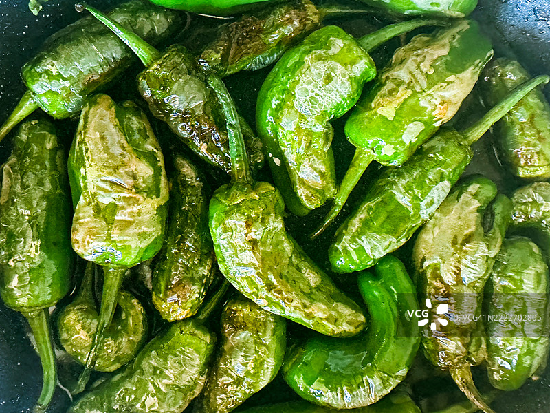 炸帕德龙辣椒图片素材