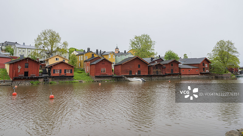 波尔沃镇的老房子图片素材
