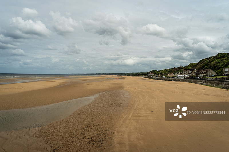 法国诺曼底的奥马哈海滩图片素材