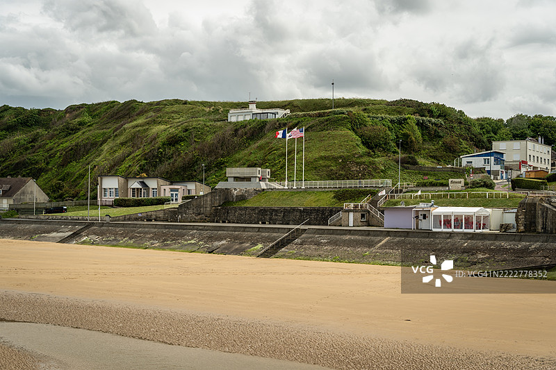法国诺曼底的奥马哈海滩图片素材