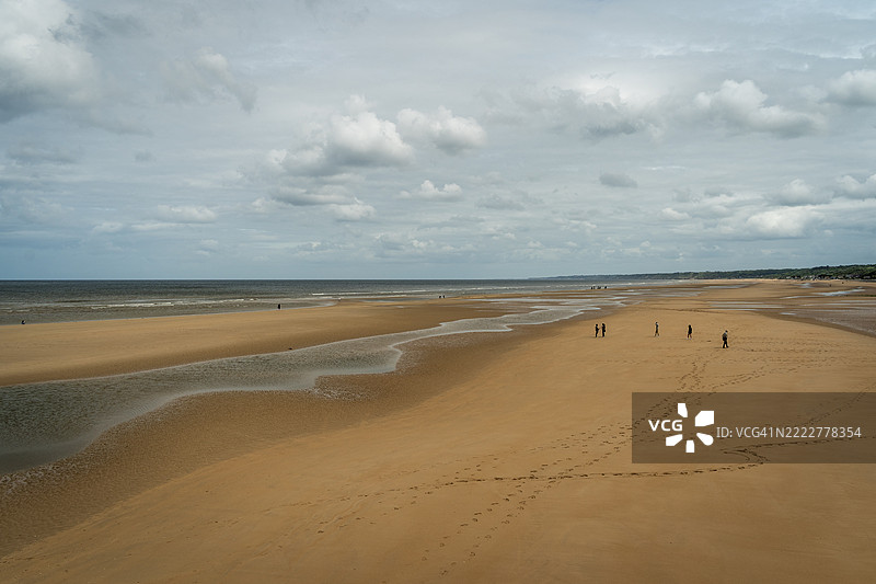 法国诺曼底的奥马哈海滩图片素材